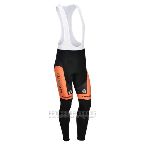 2013 Fahrradbekleidung Euskalte Orange Trikot Langarm und Tragerhose - zum Schließen ins Bild klicken